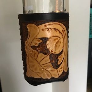 Tooled Leather Koozie